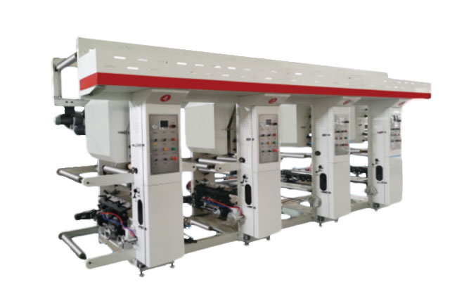 TY-D 4 color ink printing machine with shaft